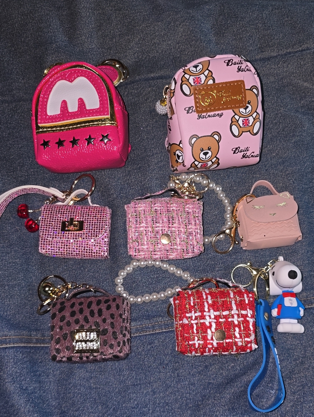 NWT Mini Purse Keychain Collection